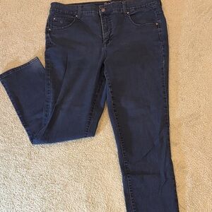 Gloria Vanderbilt Women's Dark Blue Slimming Stretch Skinny Jeans sz 16W